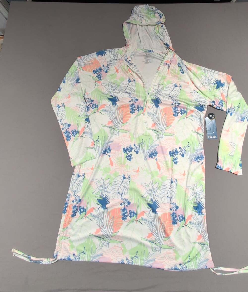 Huk Pursuit Cover-Up Dress Radical Botanical Size XL New With Tags